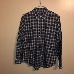 Men’s button down shirt.